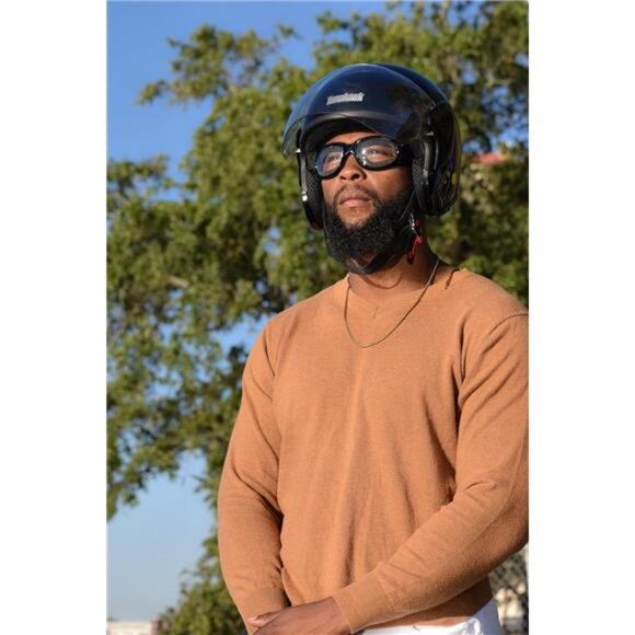 Global Vision Eliminator Deluxe Red Baron Style Padded Riding ATV Dirt Bike - Picture 13 of 14